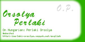 orsolya perlaki business card
